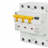 Дифференциальный автомат ИЭК АВДТ34 C32А 3П+Н 30мА тип А трехфазный электронный 6кА (дифавтомат, АВДТ)