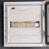 Дифференциальный автомат ИЭК АВДТ34 C32А 3П+Н 30мА тип А трехфазный электронный 6кА (дифавтомат, АВДТ)