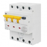 Дифференциальный автомат ИЭК АВДТ34 C16А 3П+Н 30мА тип А трехфазный электронный 6кА (дифавтомат, АВДТ)