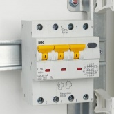 Дифференциальный автомат ИЭК АВДТ34 C10А 3П+Н 30мА тип А трехфазный электронный 6кА (дифавтомат, АВДТ)