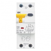 Дифференциальный автомат ИЭК АВДТ32 C50А 1П+Н 100мА тип А однофазный электронный 6кА (дифавтомат, АВДТ)