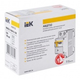 Дифференциальный автомат ИЭК АВДТ32 C40А 1П+Н 100мА тип А однофазный электронный 6кА (дифавтомат, АВДТ)