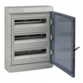 Щиток навесной влагозащищенный ЭРА КМПн-54 на 54(3x18) модулей с прозрачной дверкой IP65