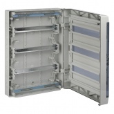 Щиток навесной влагозащищенный ЭРА КМПн-54 на 54(3x18) модулей с прозрачной дверкой IP65