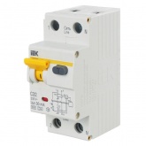 Дифференциальный автомат ИЭК АВДТ32 C32А 1П+Н 30мА тип А однофазный электронный 6кА (дифавтомат, АВДТ)