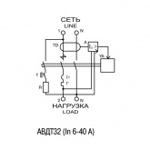 Дифференциальный автомат ИЭК АВДТ32 C16А 1П+Н 30мА тип А однофазный электронный 6кА (дифавтомат, АВДТ)