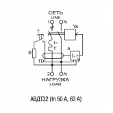 Дифференциальный автомат ИЭК АВДТ32 C16А 1П+Н 30мА тип А однофазный электронный 6кА (дифавтомат, АВДТ)