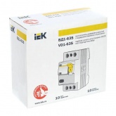 УЗО ИЭК ВД1-63S 2Р 50А 100мА тип AC селективное (ВДТ)