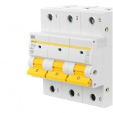 Автоматический выключатель ИЭК ВА 47-150 3Р 125А 15кА характеристика С (автомат электрический)