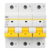 Автоматический выключатель ИЭК ВА 47-150 3Р 100А 15кА характеристика С (автомат электрический)