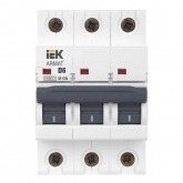 Автоматический выключатель ИЭК ARMAT M10N 3Р 6А 10кА характеристика D (автомат электрический)