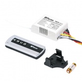 Выключатель Feron TM78 с пультом радиоуправления 4-х канальный 1000W 230V 30м черное серебро