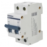 Автоматический выключатель Generica (ИЭК) ВА 47-29 2Р 20А 4,5кА характеристика С (автомат электрический)