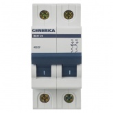 Автоматический выключатель ИЭК GENERICA ВА 47-29 2Р 6А 4,5кА характеристика С (автомат электрический)