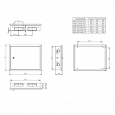 Щит металлический встраиваемый ИЭК TITAN5 ЩРв-48 48(2х2х12) модулей 505х625х130 IP31 белый
