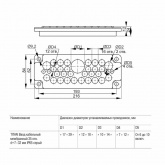 Ввод кабельный мембранный ИЭК TITAN 5/7 25 отверстий d5-26мм IP65 серый