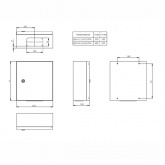 Корпус металлический навесной ИЭК TITAN 5 ЩРн-24 24(2х12) модуля одна дверь IP54 белый