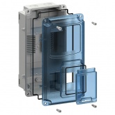 Корпус пластиковый влагозащищенный ИЭК KREPTA 5 ЩУРн-П 1/8 на однофазный счетчик и 8 модулей IP66 PC