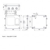 Корпус пластиковый влагозащищенный ИЭК KREPTA 3 ЩУРн-П 1/3 на однофазный счетчик и 3 модуля IP66 PC