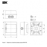 Щит влагозащищенный ИЭК КМПн-5 5 модулей навесной пластиковый IP55 прозрачная дверка