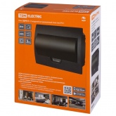 Щит встраиваемый TDM ЩРВ-П-12 (1x12) модулей пластик IP41 антрацит