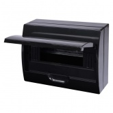 Щит навесной TDM ЩРН-П-12 (1x12) модулей пластик IP41 антрацит (электрический шкаф)