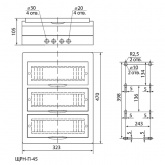 Щит навесной TDM ЩРН-П-45 (3x15) модулей пластик IP41 белый (электрический шкаф)