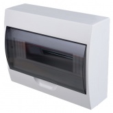 Щит навесной TDM ЩРН-П-12 (1x12) модулей пластик IP41 белый (электрический шкаф)