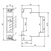 Преобразователь интерфейсов EM-483 (Ethernet 10BASE-T,100BASE-T, RS-485 сети Modbus) 7-30В AC/DC