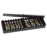 Коробка испытательная переходная (КИП) ВЗКА стальные контакты, прозрачная крышка