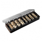 Коробка испытательная переходная (КИП) ВЗКА латунные контакты, прозрачная крышка