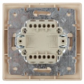 Переключатель Intro 10А 250В IP20 Plano, шампань 1-103-04