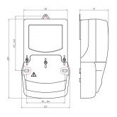 Счетчик однофазный многотарифный CE208 S7.846.2.OR1.QYUVFLZ LR01 SPDS оптопорт,RF-868 7 модулей