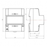 Счетчик однофазный многотарифный CE102 R5.1 145 J ЖКИ 5-60А 230В 1 класс универсальное крепление