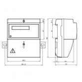 Счетчик однофазный однотарифный Энергомера CE101 R5.1 145 M6 5-60А 230В на DIN-рейку 5м