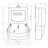 Счетчик однофазный однотарифный Энергомера CE101 S6 145 M6 5-60А 230В