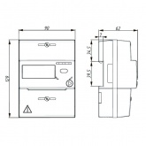 Счетчик однофазный многотарифный CE207 R7.849.2.OA.QUVLF 5-80А оптопорт,RS-485 DIN-рейка 5 модулей