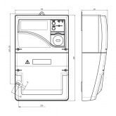 Счетчик трехфазный многотарифный CE308 S34.746.OR2.QYUVLFZ LR01 SPDS оптопорт,RF-868