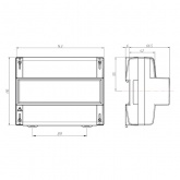 Счетчик трехфазный однотарифный Энергомера ЦЭ6803В 1 230В 5-60А 3ф.4пр. М7 Р31 на DIN-рейку 8м