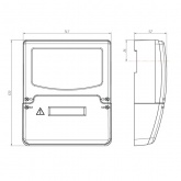 Счетчик трехфазный однотарифный Энергомера ЦЭ6803В 1 230В 5-60А 3ф.4пр.М7Р32