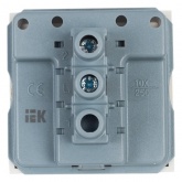 Переключатель одноклавишный ИЭК Праймер 10А 2 модуля белый