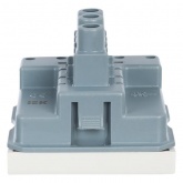 Переключатель одноклавишный ИЭК Праймер 10А 2 модуля белый