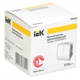 Переключатель двухклавишный ИЭК Праймер 10А 2 модуля белый