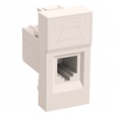 Розетка телефонная ИЭК Праймер RJ-11 категория 3 1 модуль белый