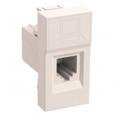 Розетка информационная ИЭК Праймер RJ-45 UTP категория 5e 1 модуль белый