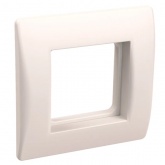 Рамка и суппорт ИЭК Праймер для коробок КМКУ на 2 модуля белый