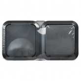 Блок розетка ИЭК TORS TS142 2П+3 и 1-клавишный выключатель) горизонтальный 16А IP55 графит