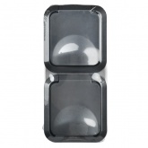 Розетка двойная ИЭК TORS TS132 2х2П+3 с крышкой и шторками вертикальная 16А IP55 графит