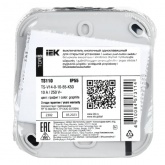 Выключатель кнопочный 1-клавишный ИЭК TORS TS110 10А IP55 графит