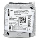 Выключатель 2-клавишный ИЭК TORS TS105 10А IP55 графит